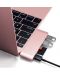 USB хъб Satechi - Aluminium Passthrough, 5 порта, USB-C, Rose Gold - 5t
