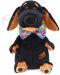 Плюшена играчка Budi Basa - Кученце Ваксон, с папийонка, 25 cm - 1t