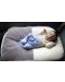 Възглавница за сън BabyJem - Бяло-сива - 6t