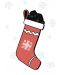 Картичка Мазно Коледа - Чорап с въглени - 1t
