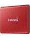 Външна SSD памет Samsung - T7, 500GB , 2.5'', USB 3.2, червена - 5t