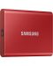 Външна SSD памет Samsung - T7, 500GB , 2.5'', USB 3.2, червена - 4t