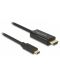 Видео кабел Delock - 85259, USB-C/HDMI, 2 m, черен - 1t