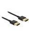 Видео кабел Delock - 85117, High Speed, HDMI-A/HDMI-A, 0.25 m, черен - 1t