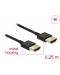 Видео кабел Delock - 85117, High Speed, HDMI-A/HDMI-A, 0.25 m, черен - 2t