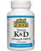 Vitamin K2 + Vitamin D3, 120 капсули,  Natural Factors - 1t