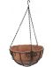 Висяща кашпа с декорации Palisad - 690108, 30 cm, с кокосова кошница - 1t