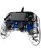 Контролер Nacon за PS4 - Wired Illuminated, crystal blue - 5t