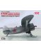 Военен сглобяем модел - Съветски изтребител-биплан И-153 (I-153), Втора световна война, (зимна версия) - 1t