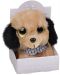 Плюшена играчка Morgenroth Plusch – Бежово кученце с бляскави очи, 12 cm - 1t