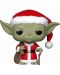 Фигура Funko Pop! Star Wars: Holiday Santa Yoda (Bobble-Head), #277 - 1t
