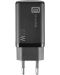 Зарядно устройство Cellularline - Multipower GaN, USB-A/C, 65W, черно - 3t