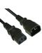 Захранващ кабел VCom - CE001, Power Cord за UPS M/F, 3 m, черен - 1t
