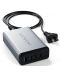 Зарядно устройство Satechi - Dual Travel Charger, USB-A/C, 75W, сиво - 2t