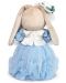 Плюшена играчка Budi Basa - Зайка Ми, в синя рокля, 25 cm - 3t