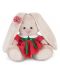 Плюшена играчка Budi Basa - Зайка Ми, бебе, с червена рокля, 15 cm - 1t