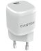 Зарядно устройство Canyon - H-20-05, USB-C, 20W, бяло - 1t