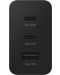 Зарядно устройство Samsung - Trio, USB-A/C, 65W, черно - 2t