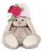 Плюшена играчка Budi Basa - Зайка Ми, с шапка с цвете, 25 cm - 1t