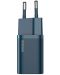Зарядно устройство Baseus - CCSUP-B03 Super Si, USB-C, 20W, синьо - 2t
