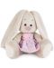 Плюшена играчка Budi Basa - Зайка Ми, бебе, с раирана рокля, 15 cm - 1t