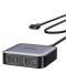Зарядно устройство Ugreen - GaN Nexode CD328, USB-A/C, 100W, сиво - 1t