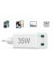 Зарядно устройство Hama - 201694, PD/Qualcomm, USB-C, 35W, бяло - 3t