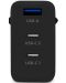 Зарядно устройство ttec - SmartCharger Trio, GaN, USB-A/C, 65W, черно - 2t