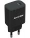Зарядно устройство Canyon - H-20-02, USB-C, 20W, черно - 1t