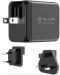 Зарядно устройство Tеllur - GaN, USB-A/C, EU/UK/US, 65W, черно - 6t