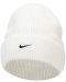 Зимна шапка Nike - Peak Tall Cuff Swoosh, бяла - 1t