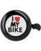 Звънец за велосипед Forever - I love my bike, черен - 1t