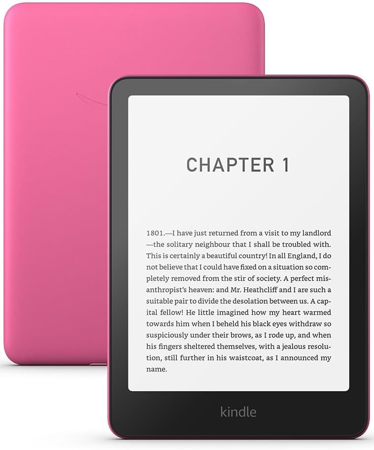 Електронен четец Kindle - Paperwhite 2024, 7'', 16GB, Raspberry