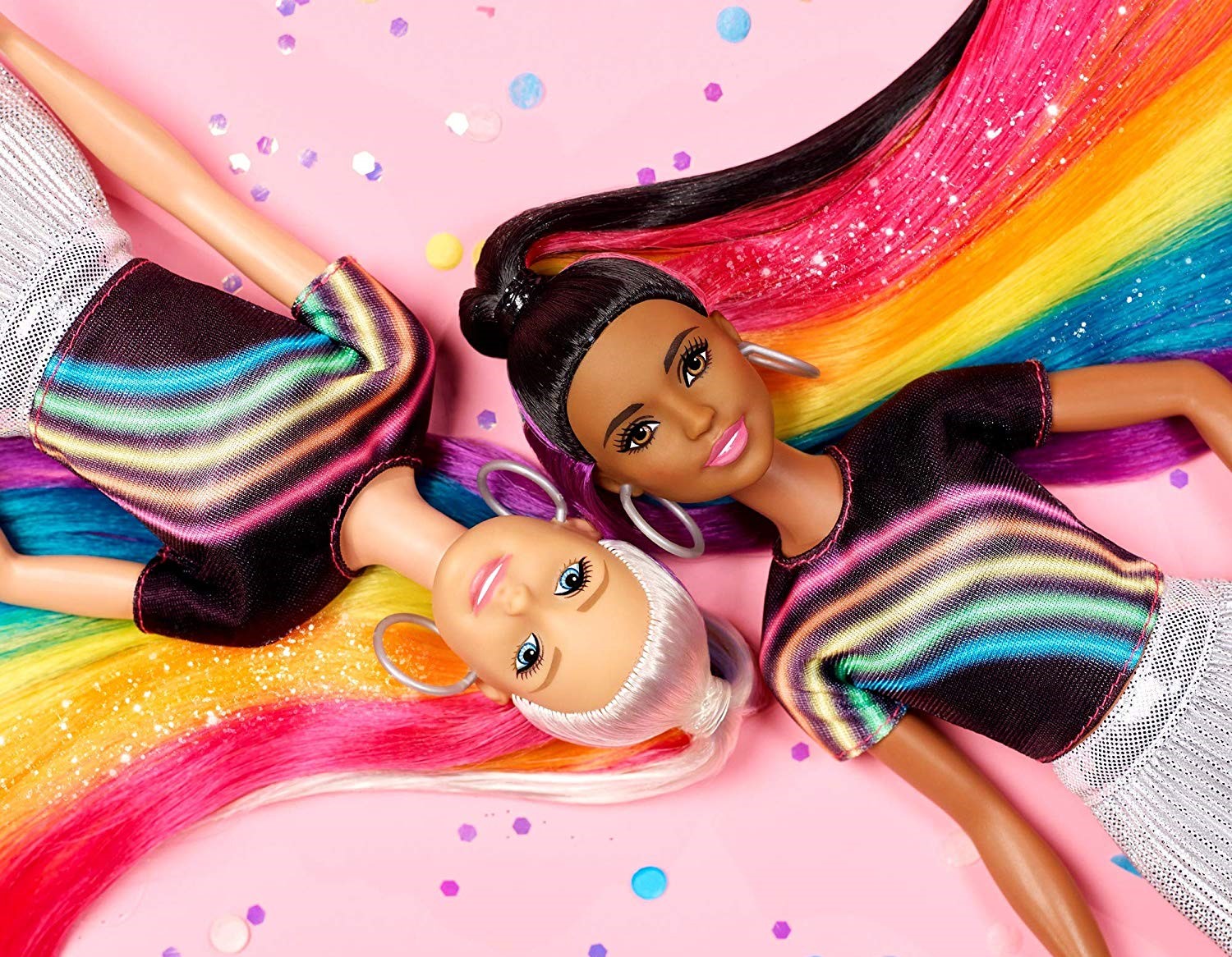 Игрален комплект Mattel Barbie - Прическа Дъга