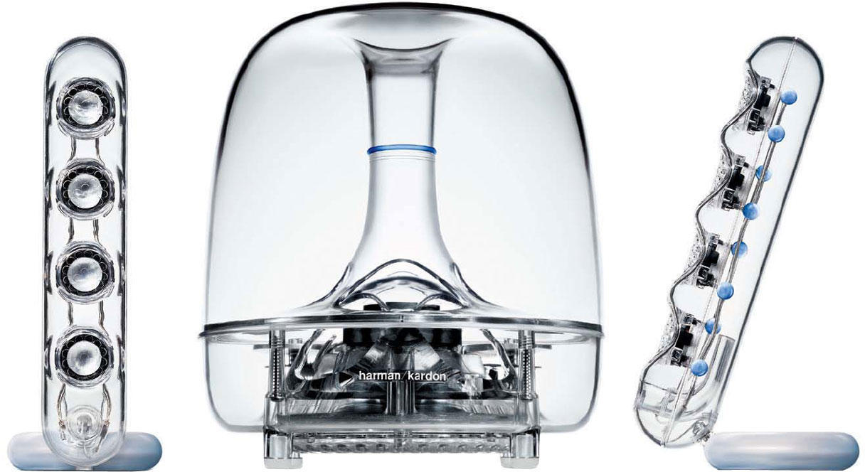 Аудио система Harman/Kardon - Soundsticks II, прозрачна | Ozone.bg