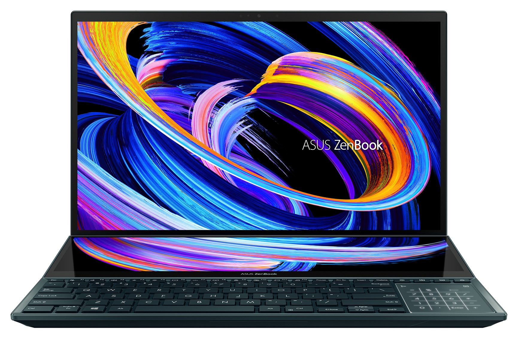 Лаптоп Asus - ZenBook Duo 15, 15.6'', 4K, i9-11900H, Touch, син