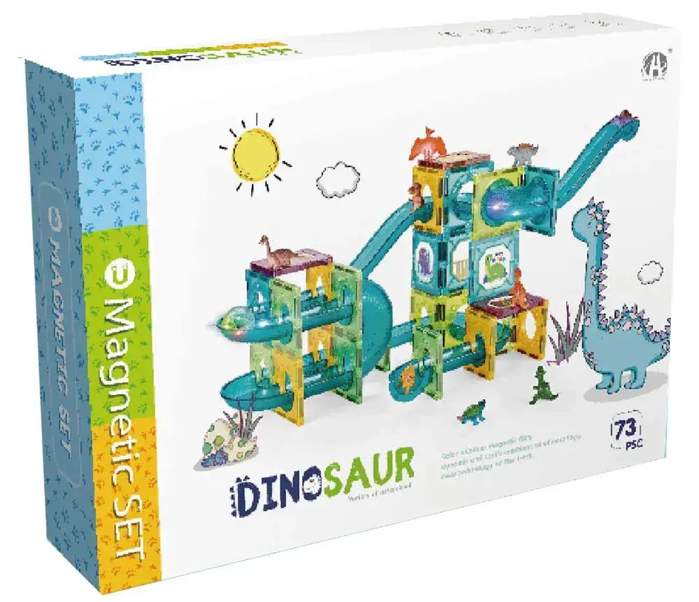 Магнитен конструктор Chuang Huang - Dinosaur, 73 части | Отлична