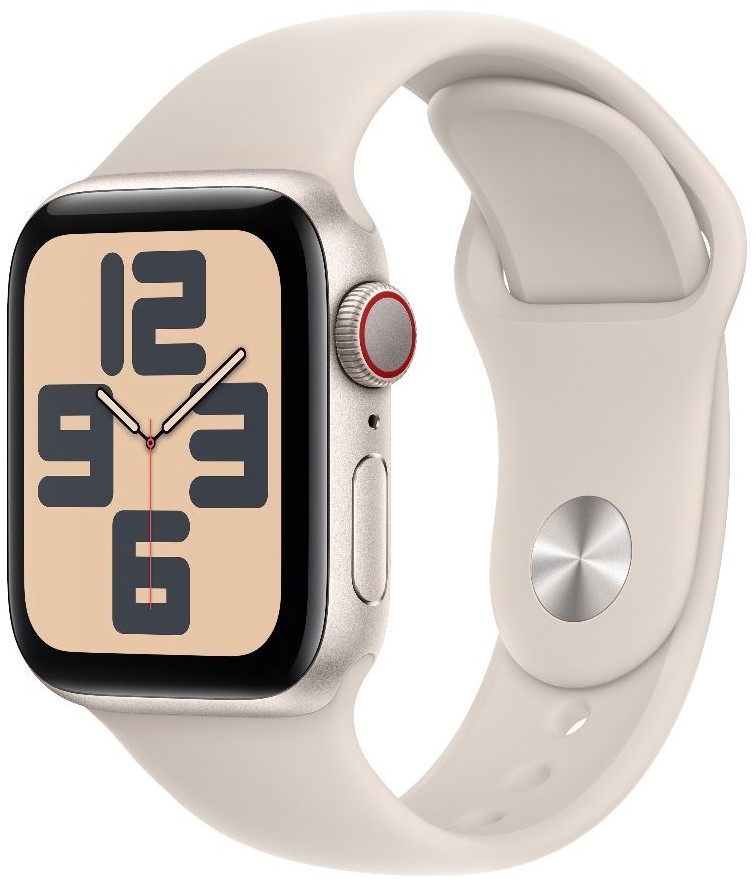 Смарт часовник Apple - Watch SE2 v2 Cellular, 40mm, S/M, Starlight 