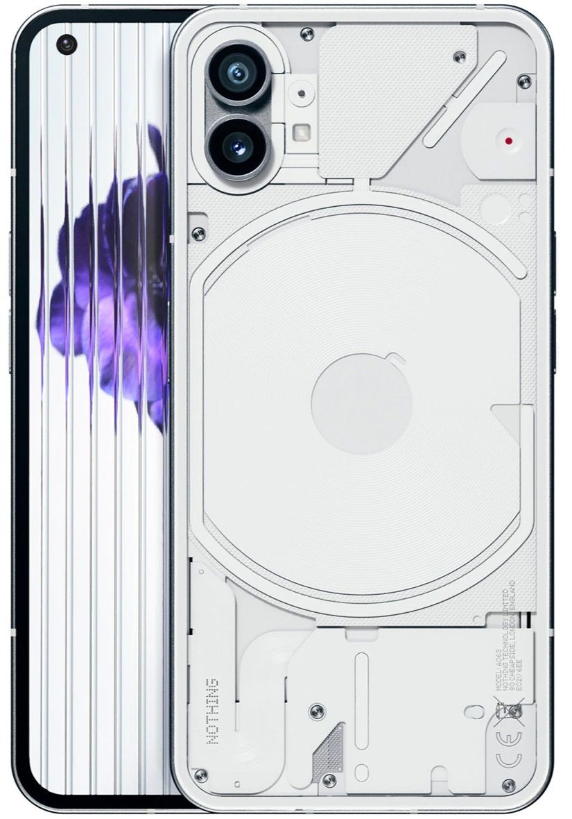 Смартфон Nothing - Phone 1 5G, 6.55'', 12GB/256GB, White | Ozone.bg