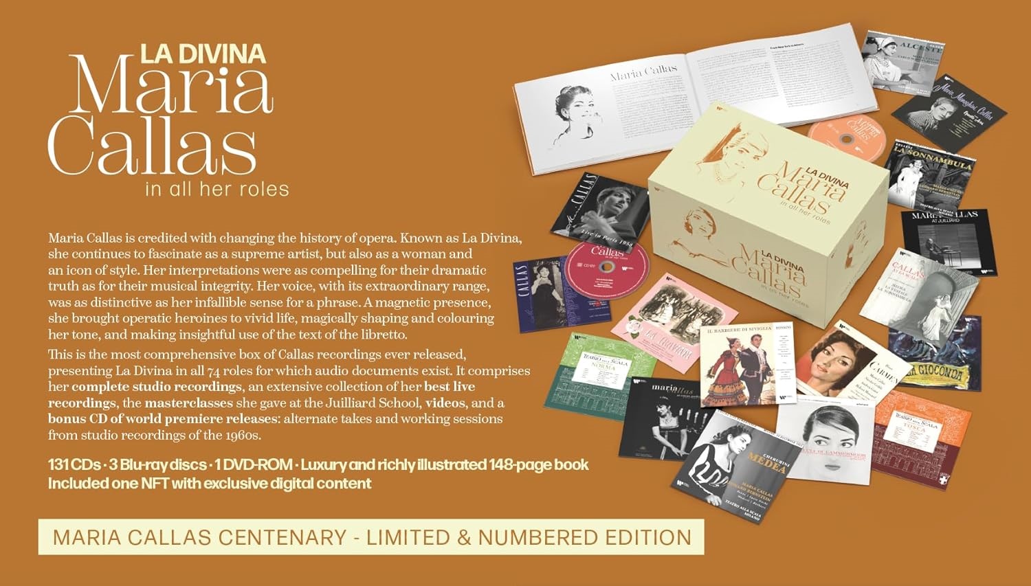  Maria Callas - La Divina, Maria Callas In All Her Roles (135 CD)