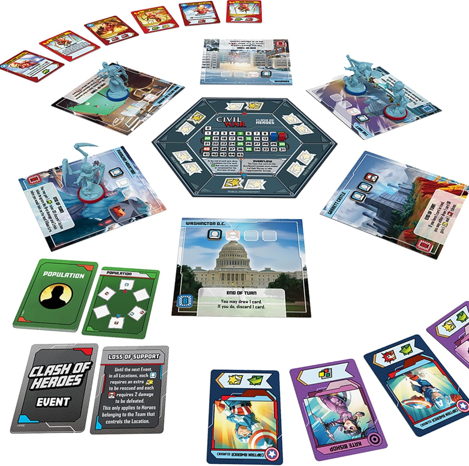  Marvel United: Civil War Board Game Expansion