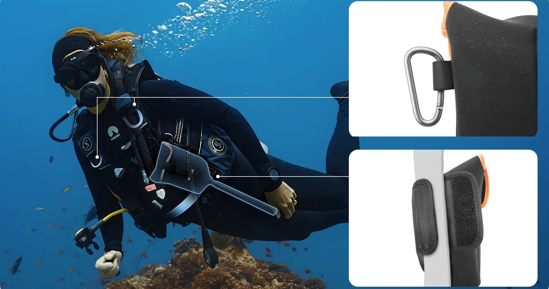 Подводен калъф Insta360 - Invisible Dive Case Pro калъф