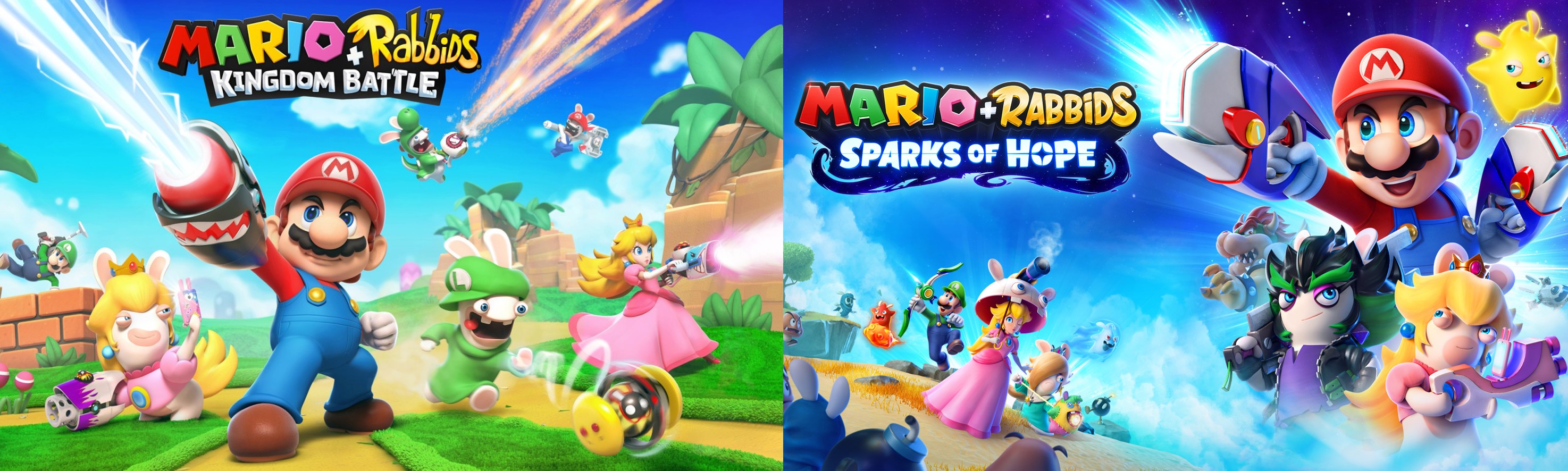 Mario + Rabbids: Kingdom Battle/Sparks of Hope - Double Pack - Code in a box (Nintendo Switch)