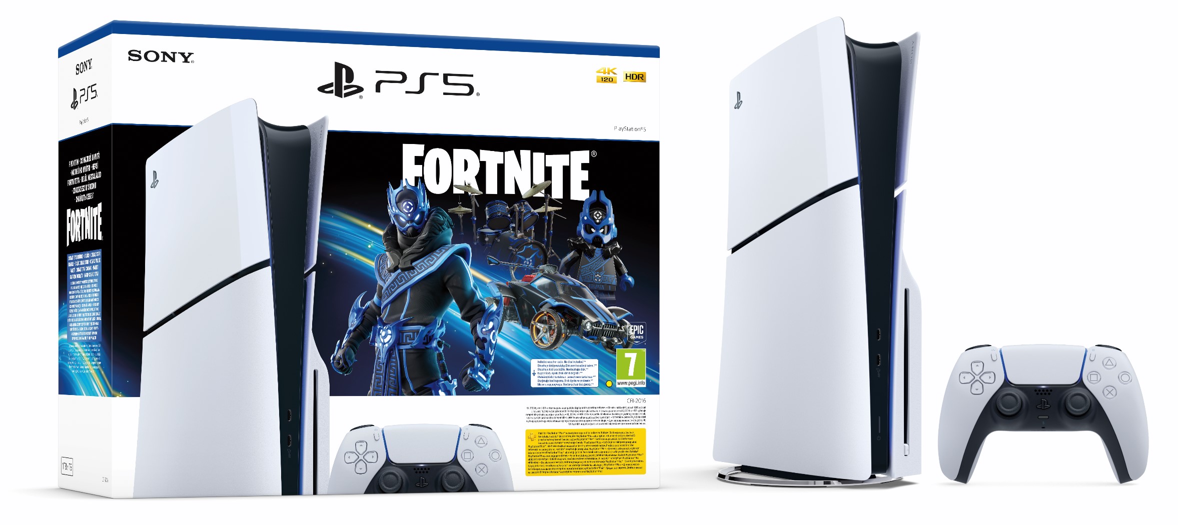 Конзола PlayStation 5 (Slim) - Fortnite Cobalt Star Bundle