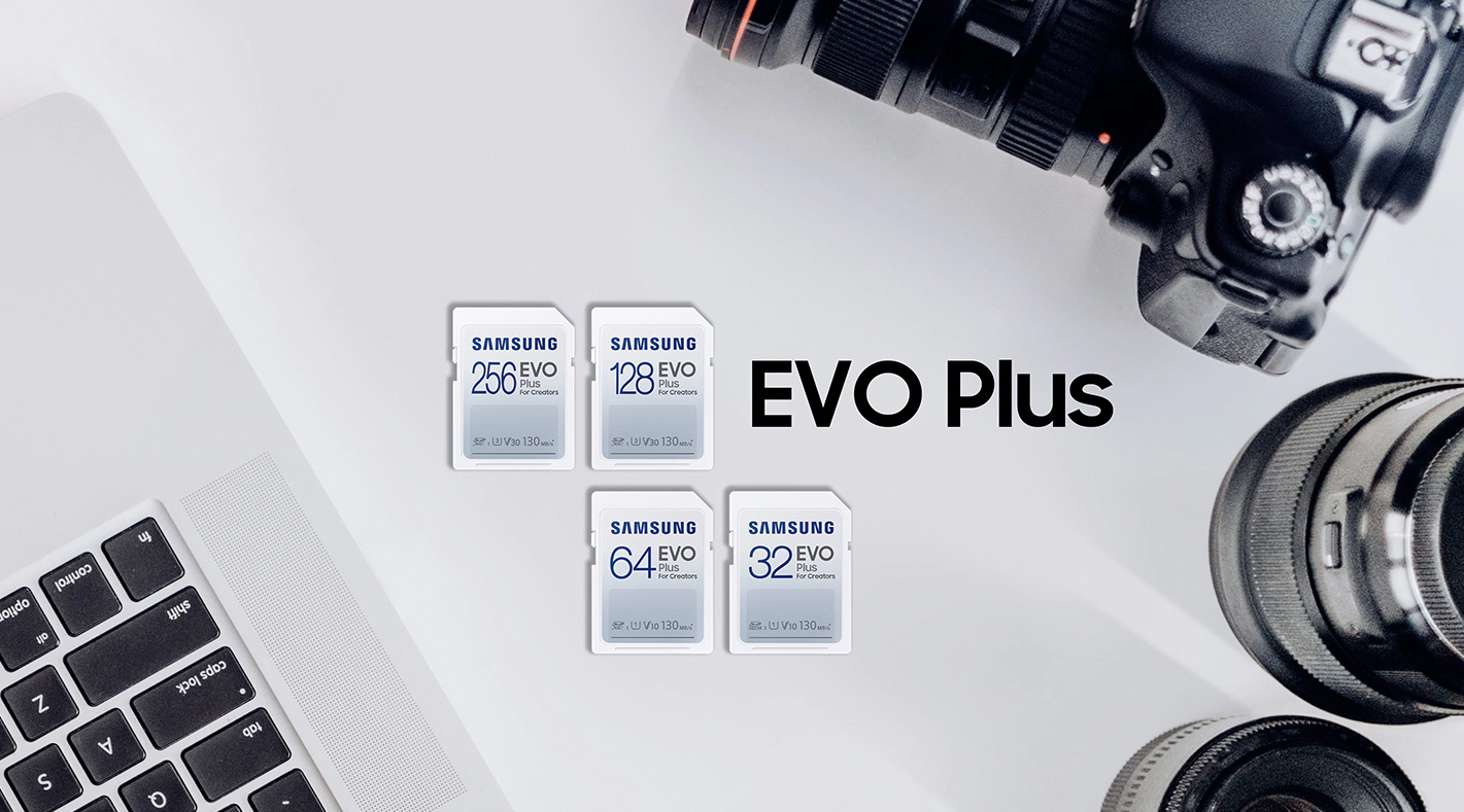 Samsung EVO Plus, 256GB, SDXC, Class10