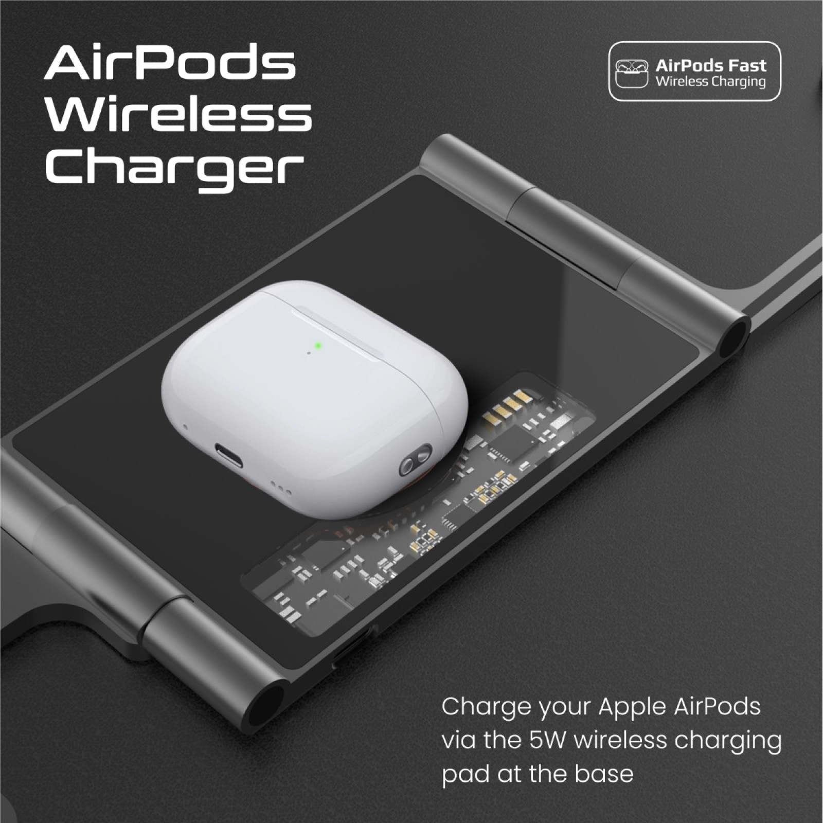   Wireless charger ProMate AuraFold-Trio 15W MagSafe black