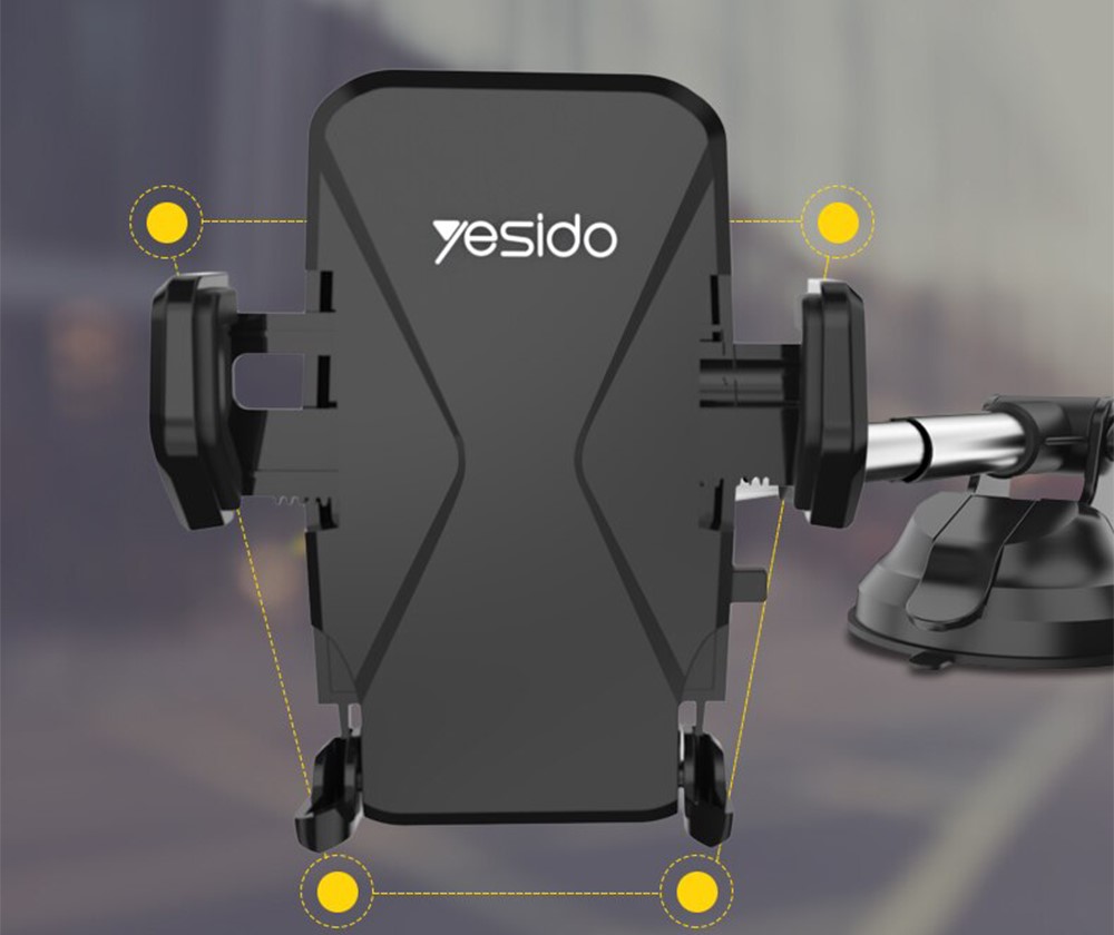  Car holder Yesido C40 Extendable Arm Dashboard Windshield black