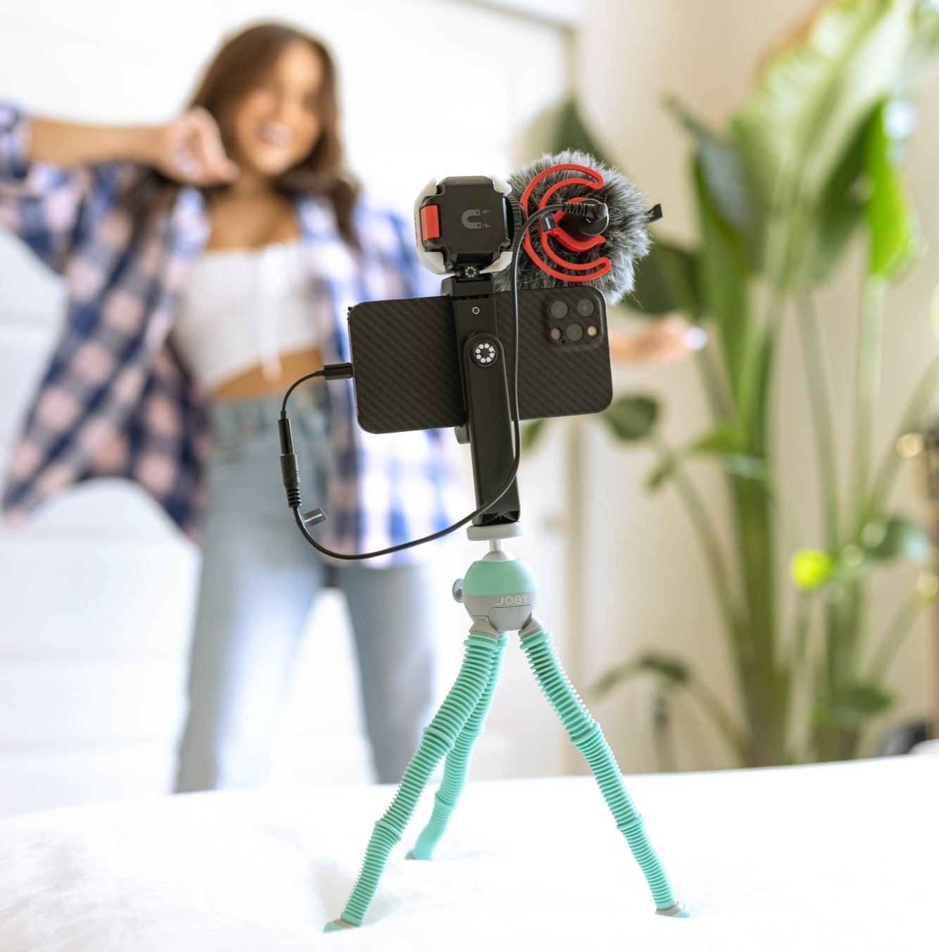  Flexible tripod Joby PodZilla Medium Kit with phone holder blue