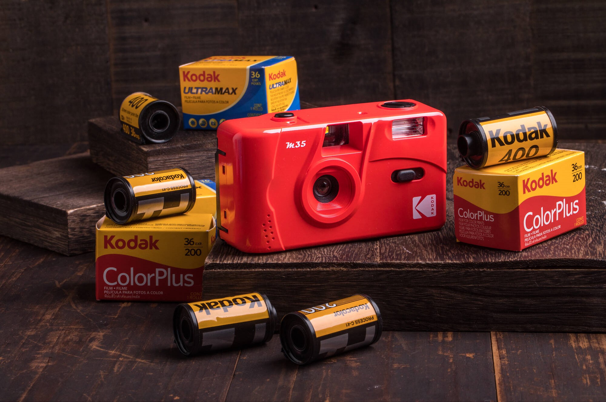  Compact camera Kodak M35 35mm Scarlet