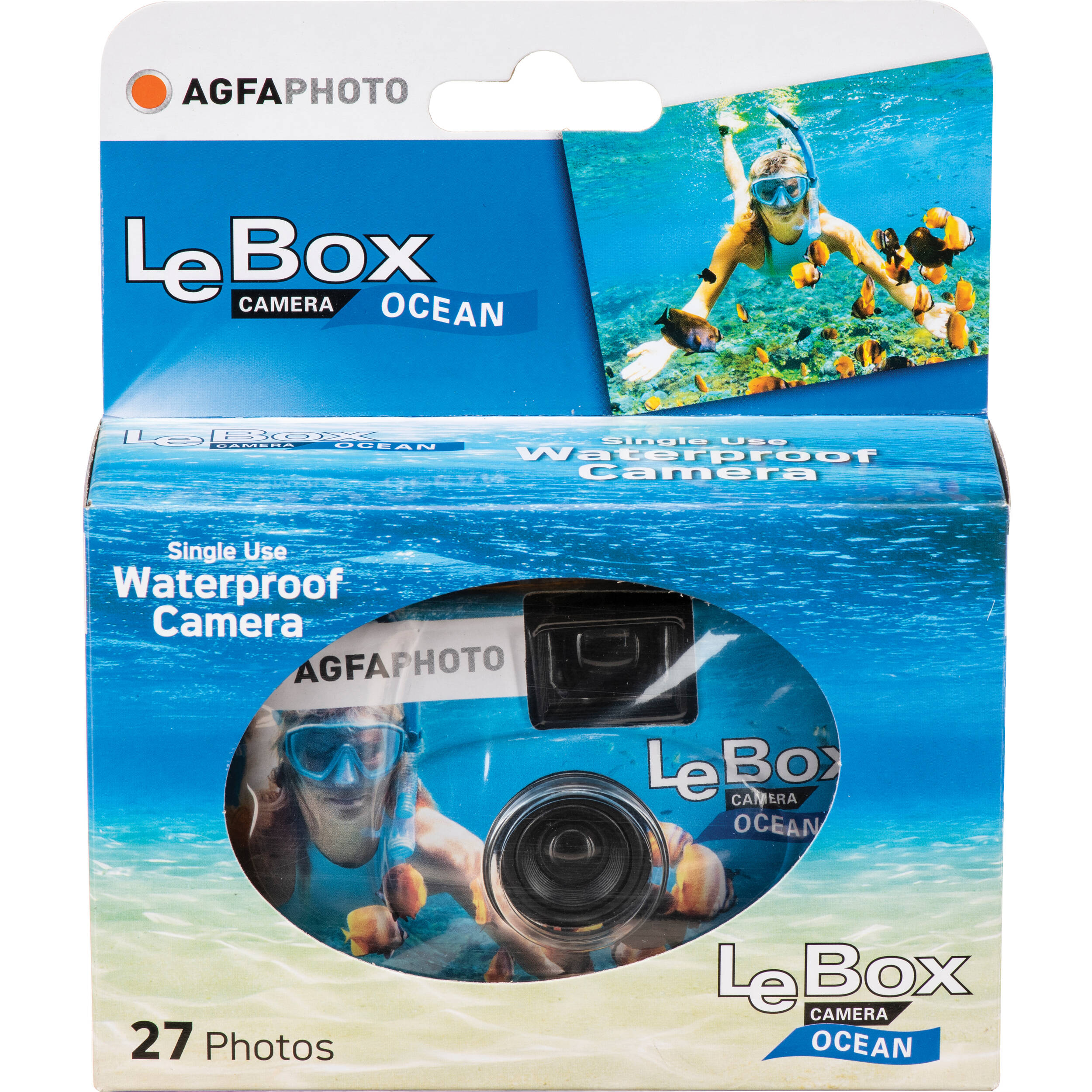   Compact camera AgfaPhoto LeBox Ocean Waterproof Camera Blue